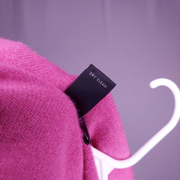 Elena Solano Cashmere Sweater Womens Small Pink Round Neck Classic Long Sleeve - Picture 7 of 7